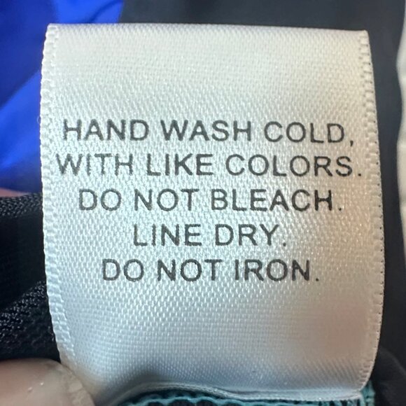 Spanx Love My Assets Colorblock Halter Swimsuit – Black & Blue – Size XL - Picture 6 of 12